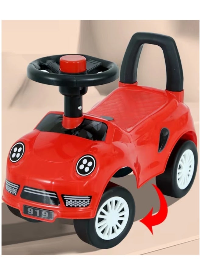 DAT Baby Ride-On Push Car for Toddlers with Safety Backrest, Horn Steering Wheel & Anti-Skid Tyres – 50×21.5×32cm - Image 4